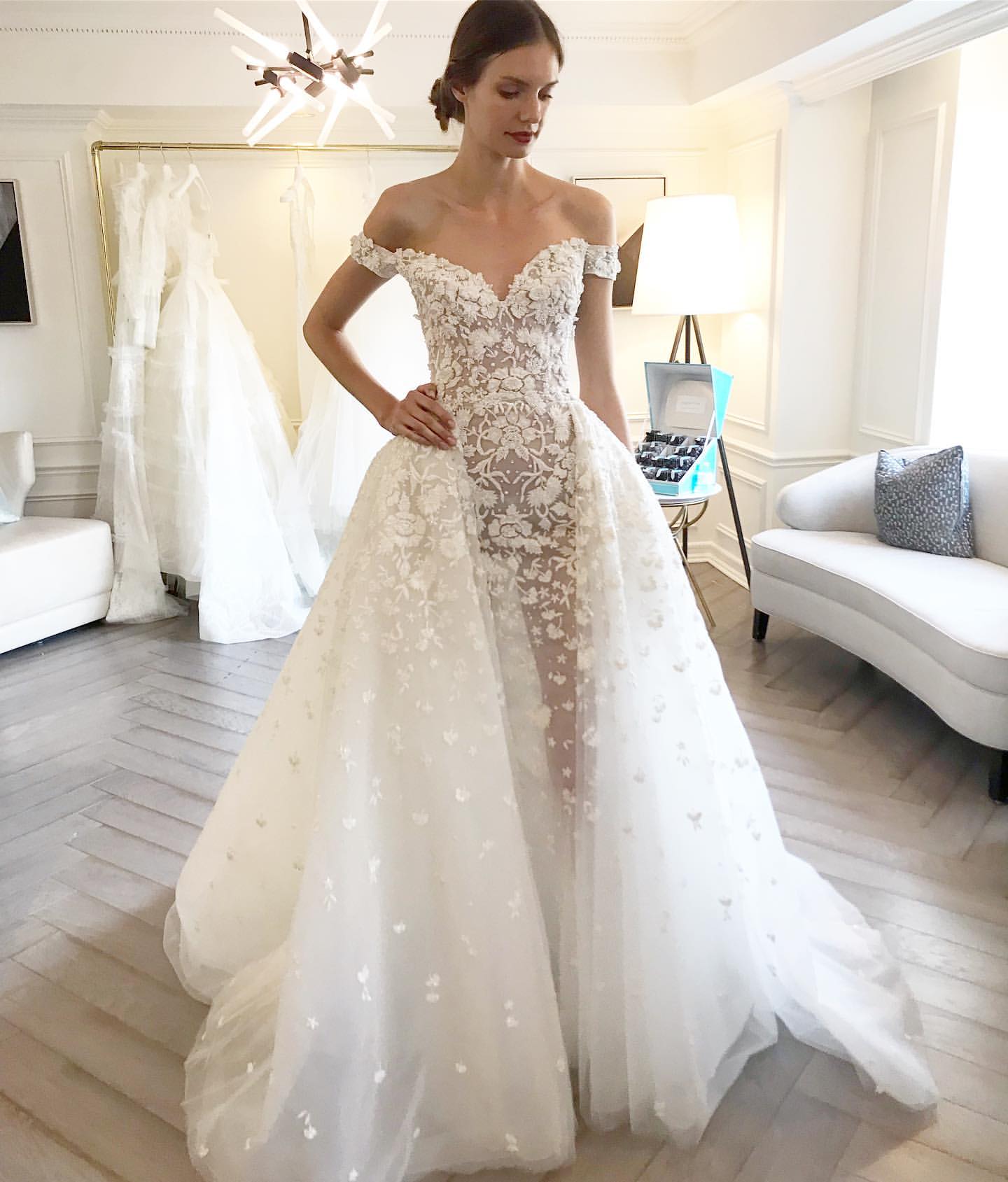 zuhair-murad-tasha-fall-2016-strapless-wedding-dress-with-removable-skirt-dimitras-bridal-chicago  - Dimitra's Bridal Couture