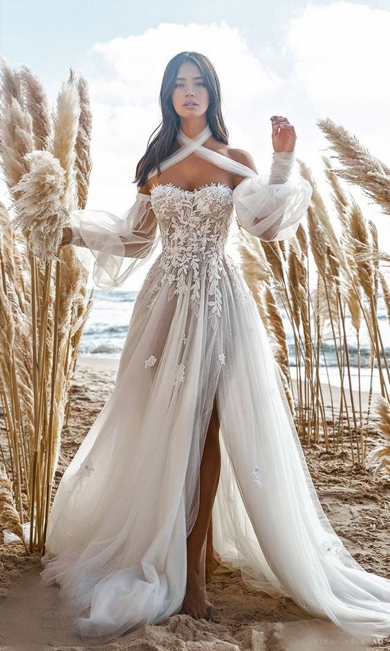 lee petra grebena marianne lace applique wedding dress with matching bridal mask dimitras bridal chicago