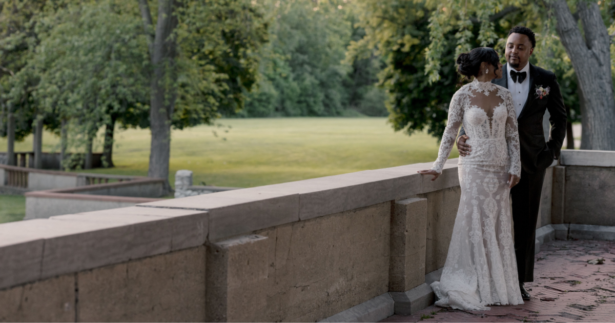 Zuhair Murad lace and long sleeve wedding gown