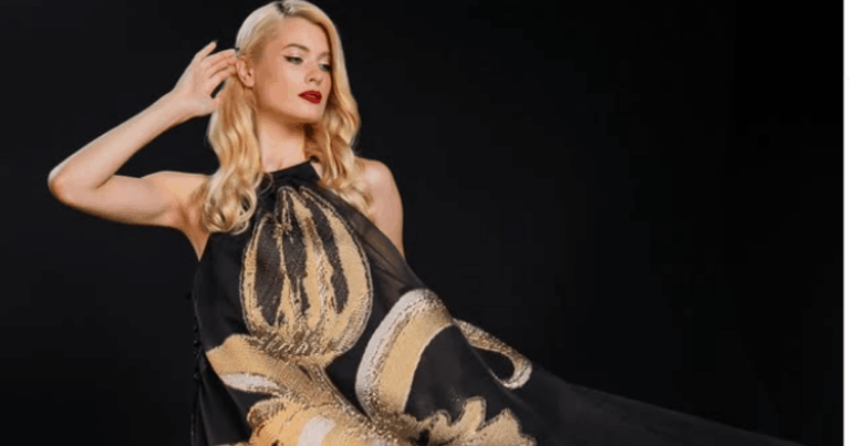 alex teih evening gown
