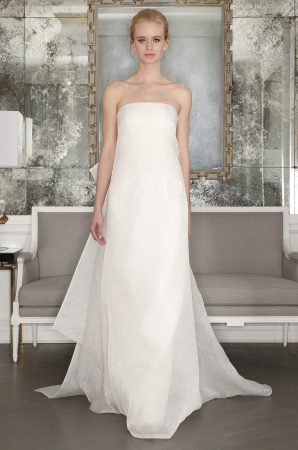 Romona-Keveza-Spring-2017-dimitras-bridal-couture-chicago-RK7401-strapless-a-line-silk-jacquard-organza-wedding-dress-with-straight-across-neckline