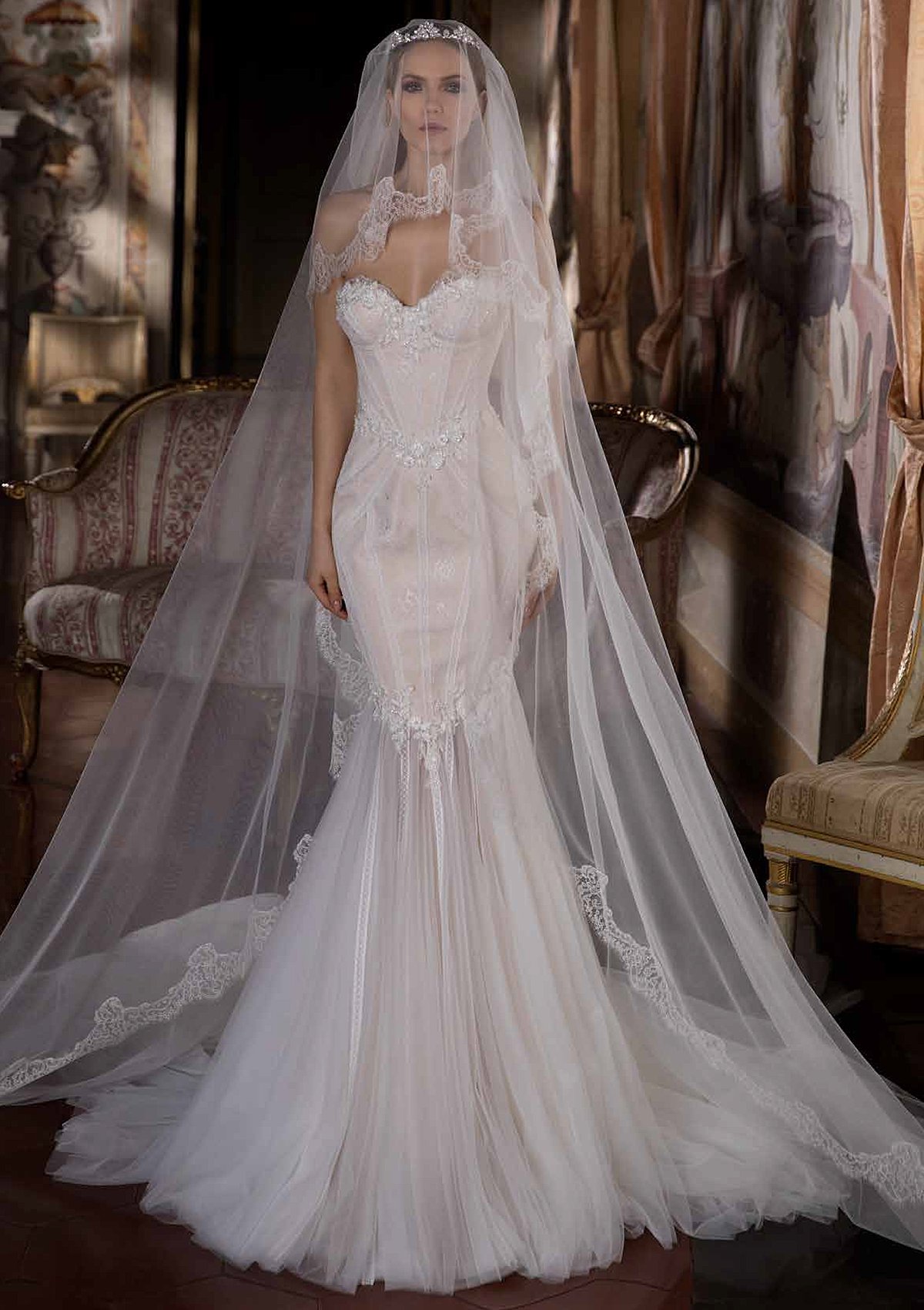 Sweetheart Sheer Lace Corset Wedding Dresses Satin Skirt – loveangeldress