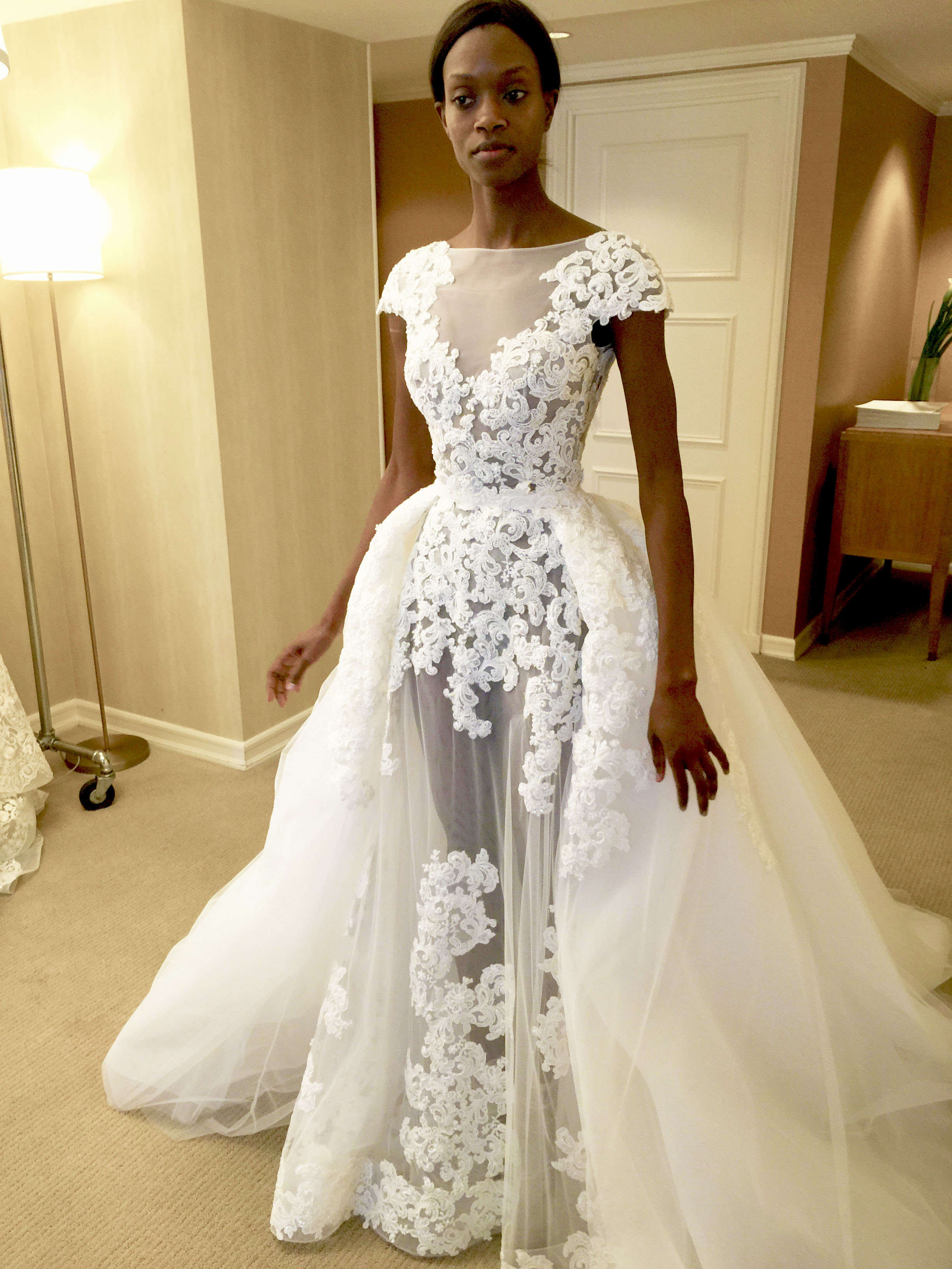 Zuhair Murad Tilda Wedding Gown With Removable Train And Short Sleeves Dimitra S Bridal Couture