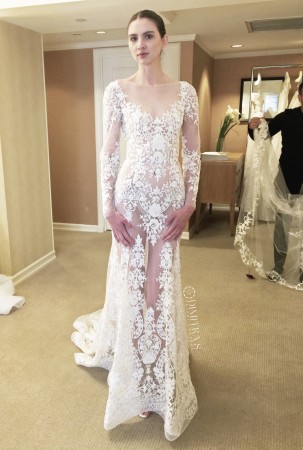 zuhair-murad-wedding-gown-tessa-long-sleeve-embroidered-sheath-dimitras-bridal-couture-appointment-at-new-york-bridal-fashion-week-2015