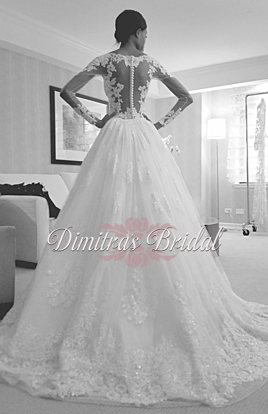 zuhair murad wedding gowns mia with overskirt back dimitras bridal chicago bw.jpg